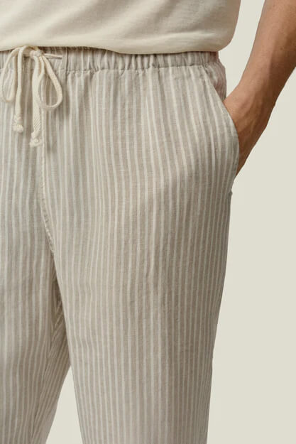 Alex Crane Bo Pants in salt lines