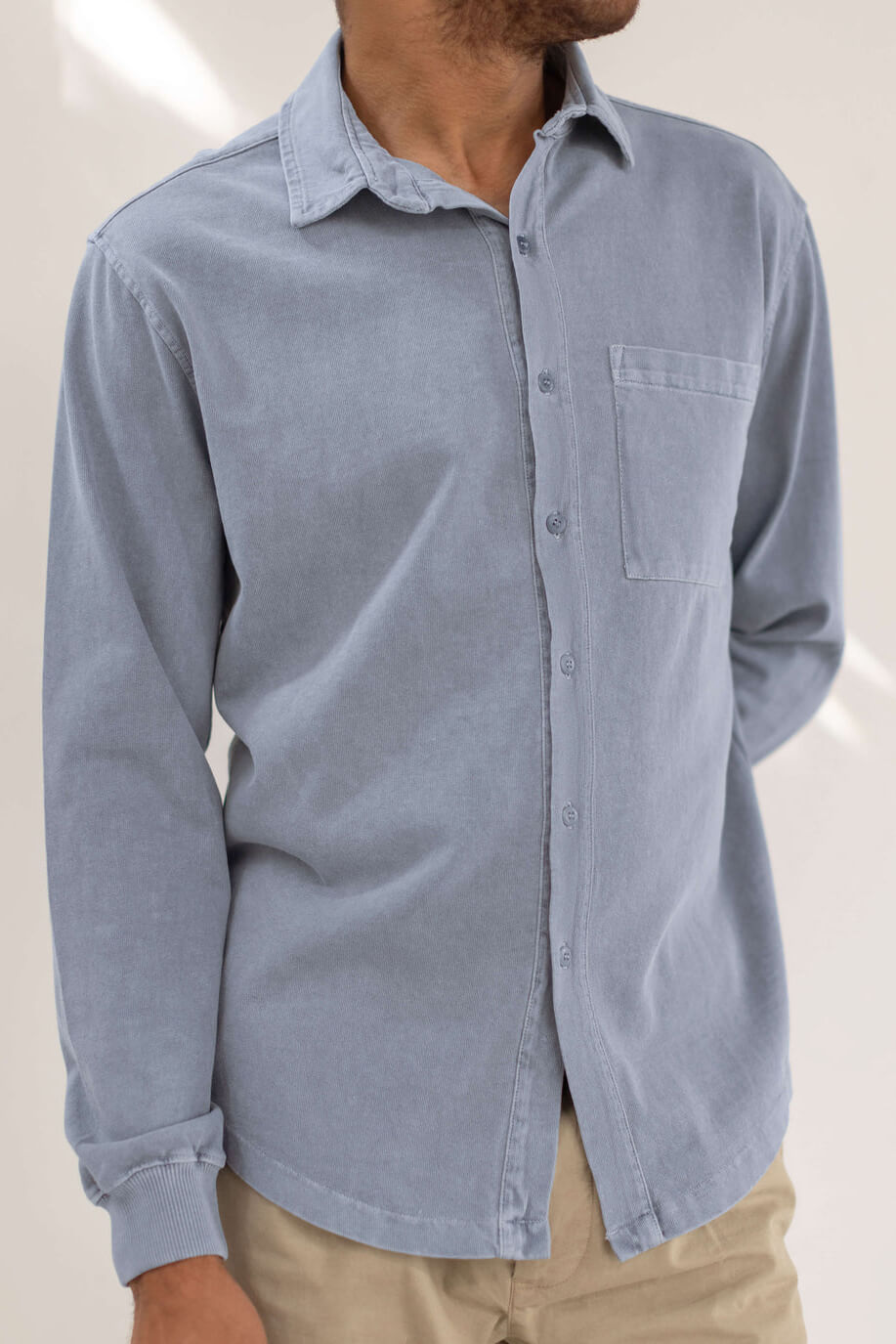 Alex Crane Caza Knit Shirt in wave fit