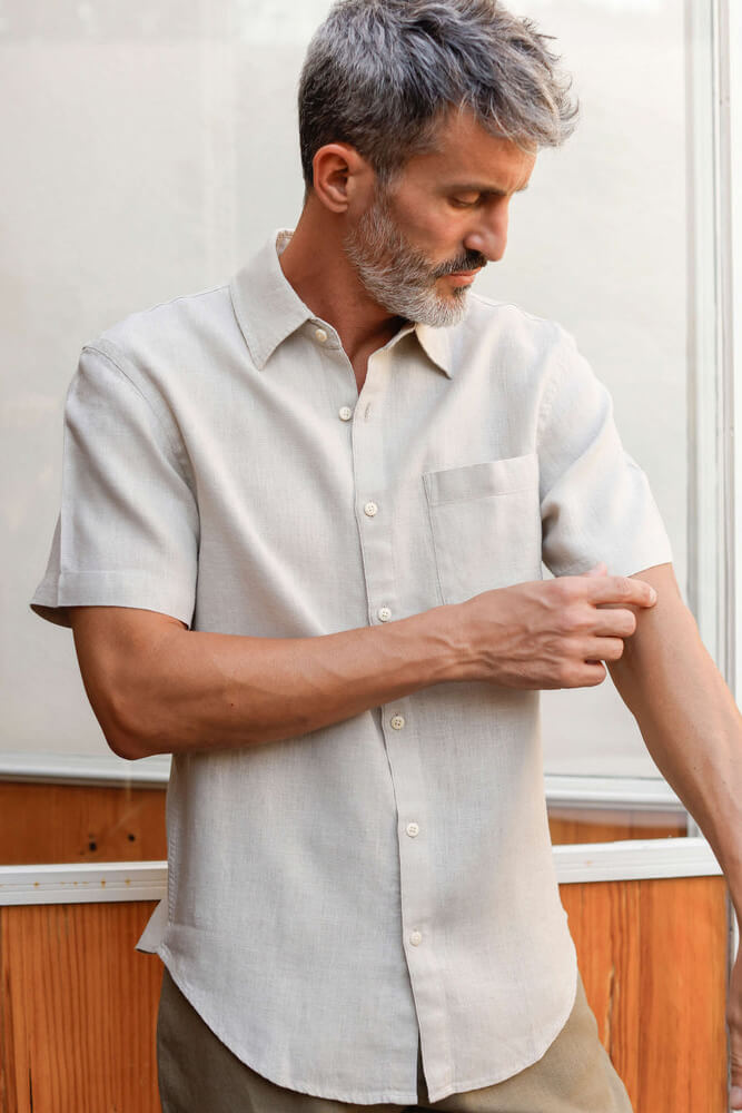 Alex Crane Ola Shirt Bone style