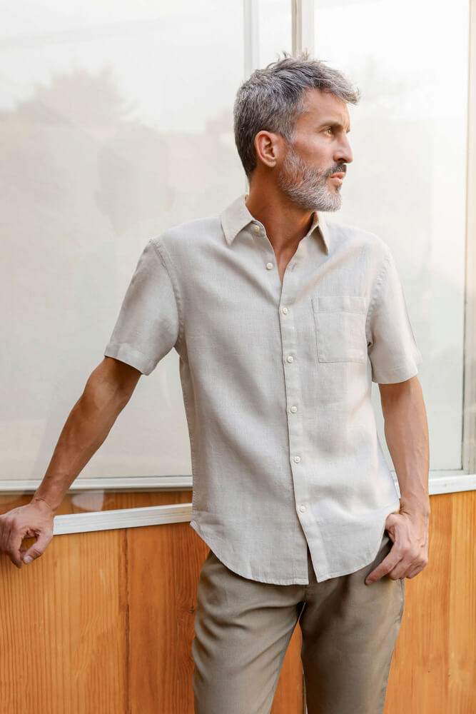 Alex Crane Ola Shirt Bone lifestyle