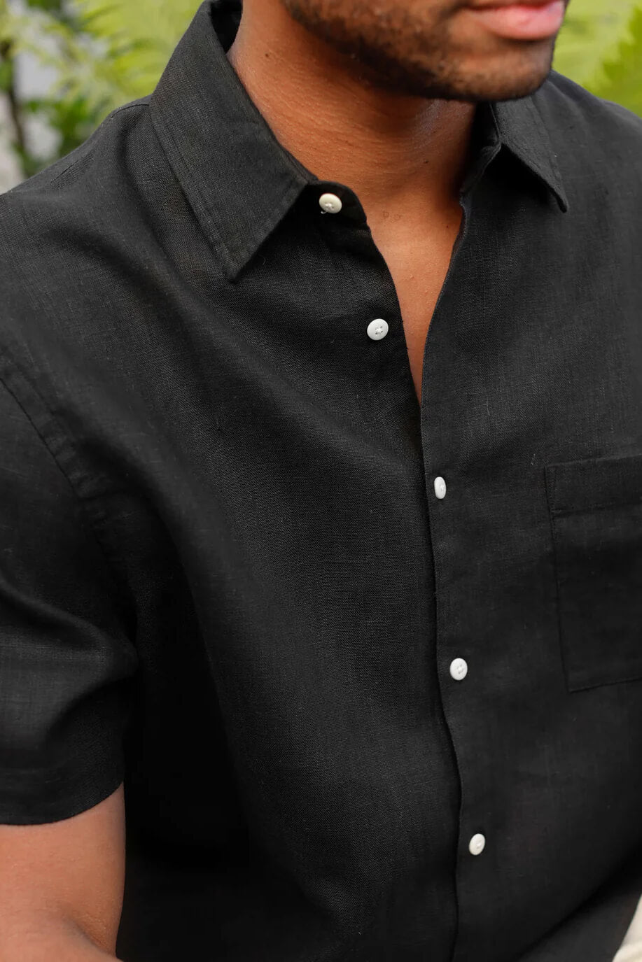 Alex Crane Ola Shirt in night close up