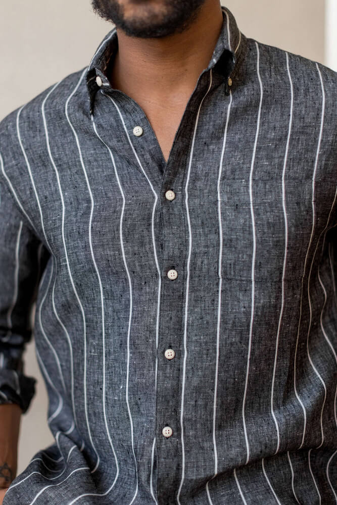 Alex Crane Playa shirt in chalk fit