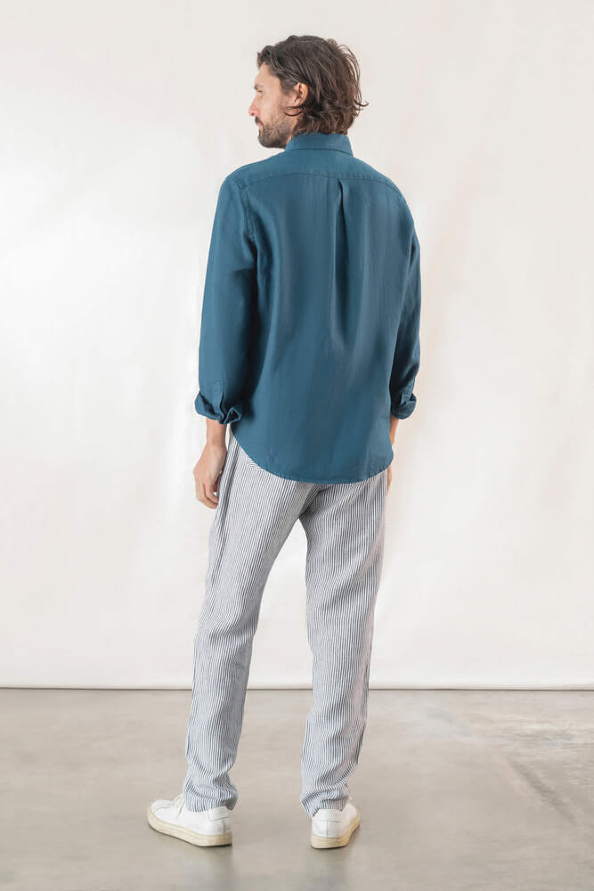 Alex Crane playa shirt in dusk back