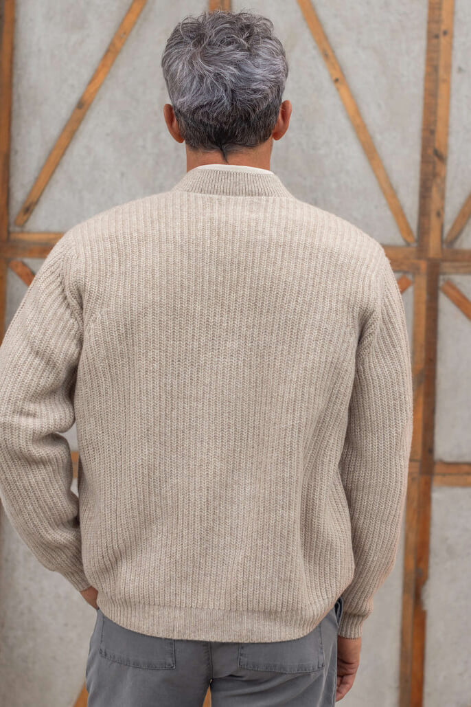 Alex Crane Vale Cardigan in bone back