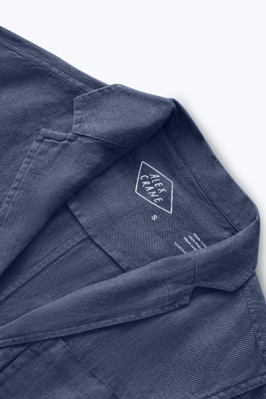 Alex Crane Alta Blazer in Indigo close up