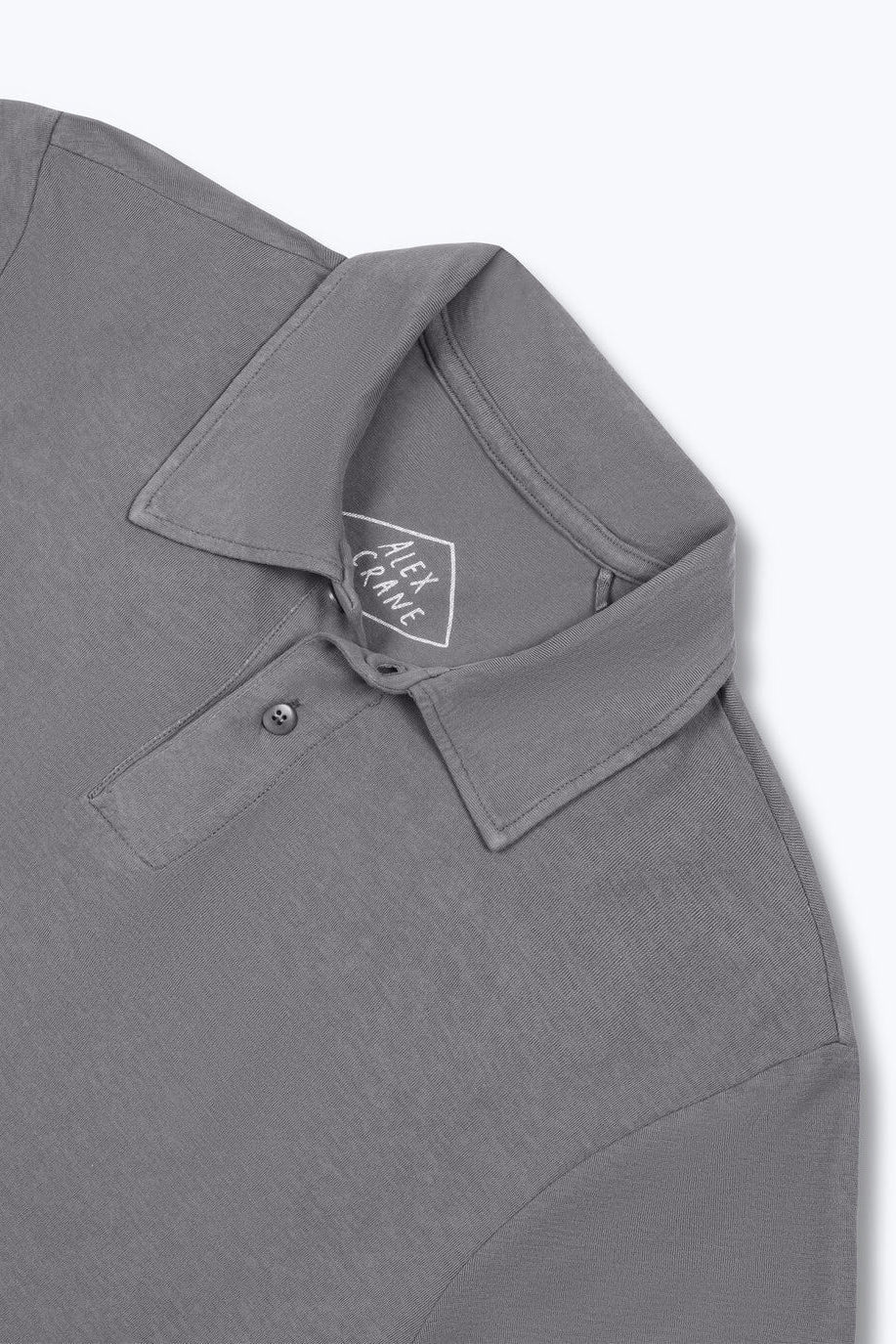 AlexCraneCrepePolo in Silver close up