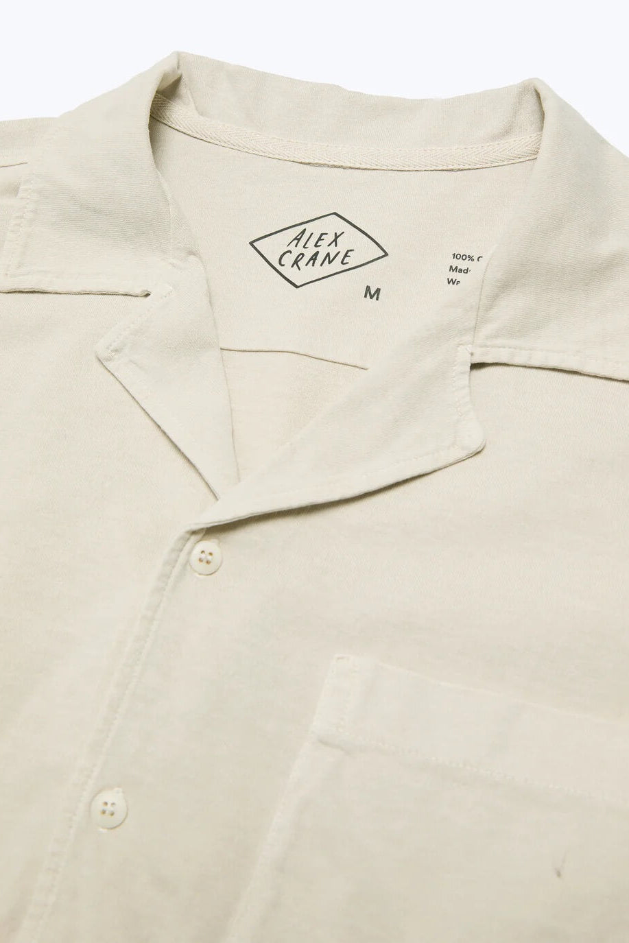 Alex Crane Feather weight Caza Camp Shirt in Cream 