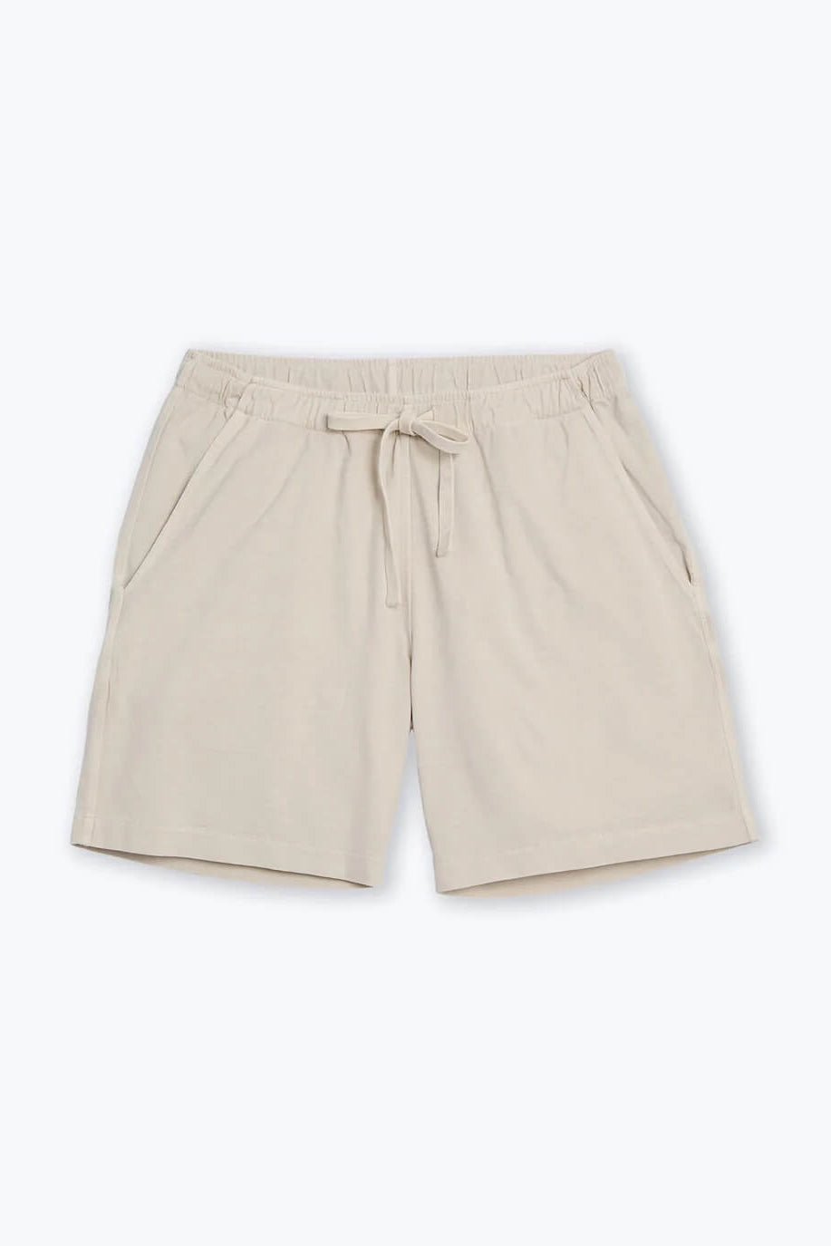 Alex Crane Feather weight Caza Knit Shorts in Cream