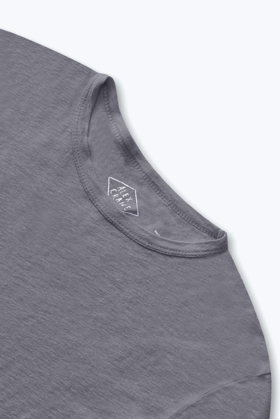 Alex Crane Long Sleeve Sun Tee in Slate close up