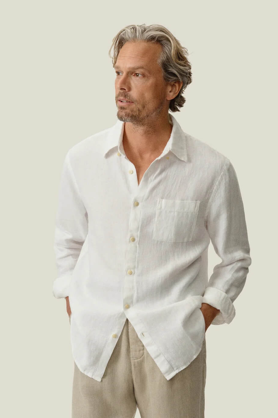 Alex Crane Playa Shirt in Snow