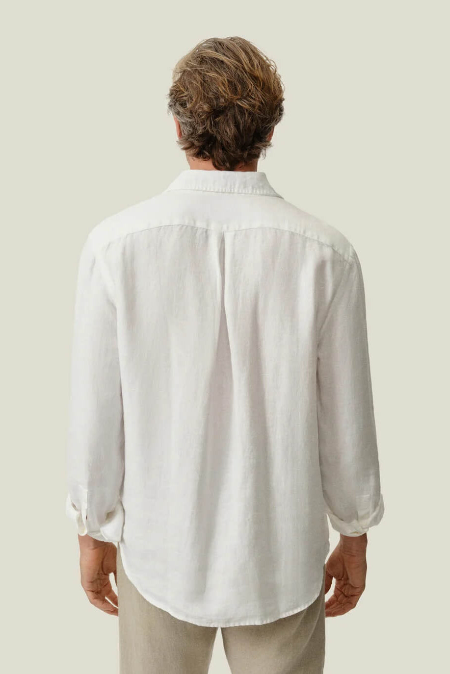 Alex Crane Playa Shirt in Snow back fit