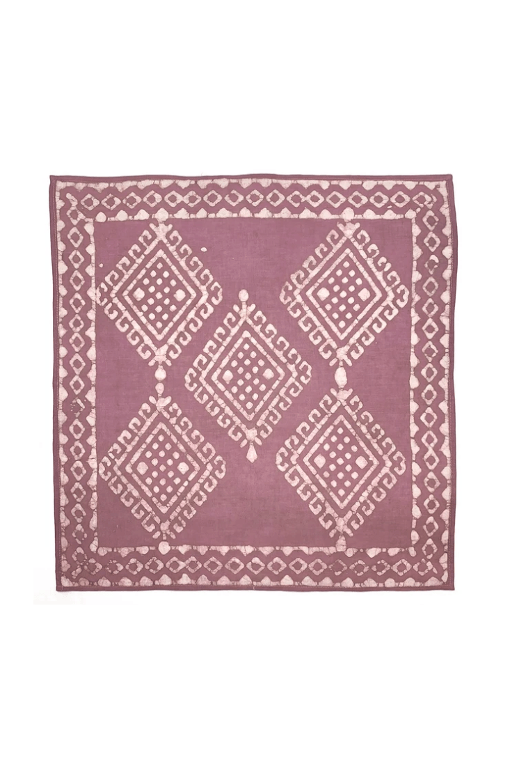 Anju Jewelry men's block printed cotton bandana with handcrafted pattern and lightweight construction.
