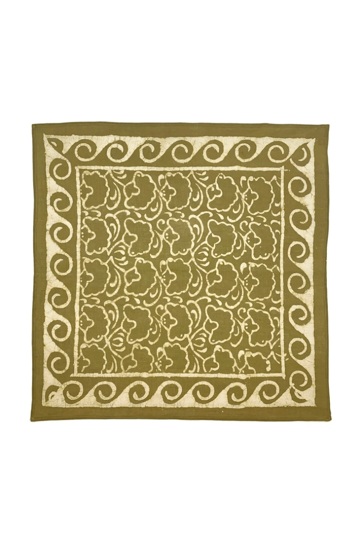 Anju Jewelry men's block printed cotton bandana with handcrafted pattern and lightweight construction.