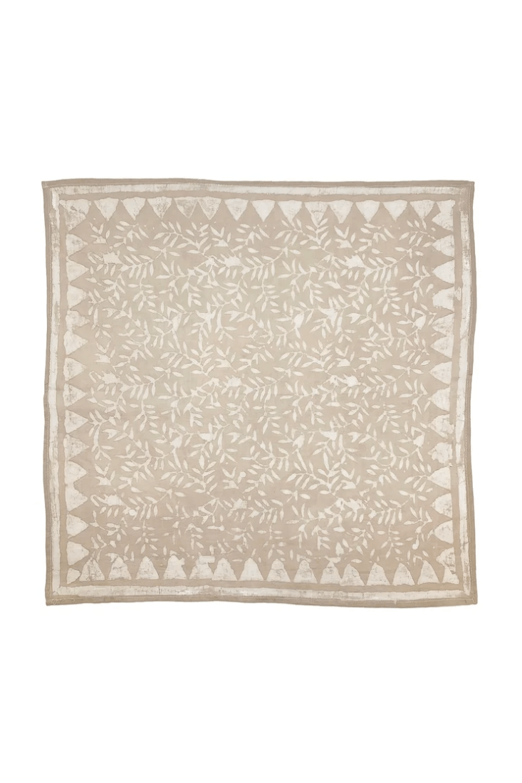 Anju Jewelry men's block printed cotton bandana with handcrafted pattern and lightweight construction.