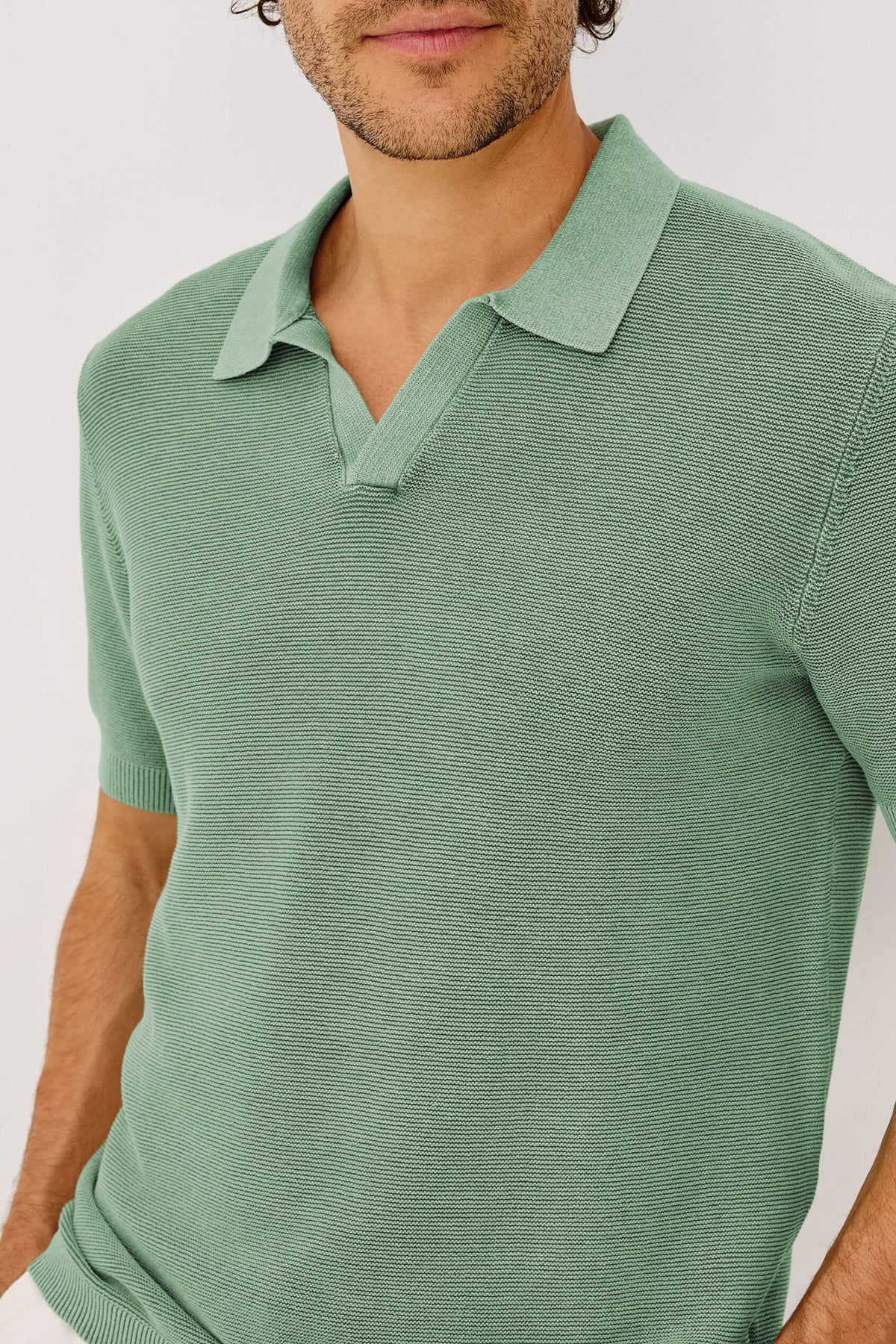 Rails Baker Polo in vetiver
