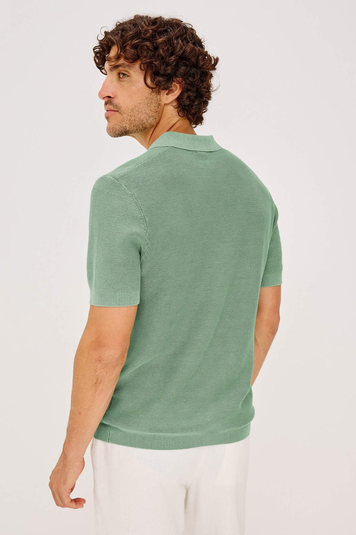 Rails Baker Polo in vetiver