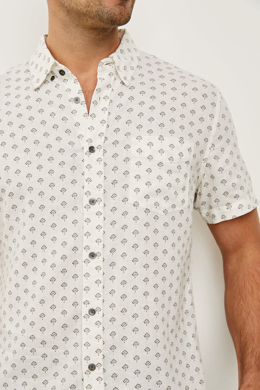 Rails Carson Shirt in batik white