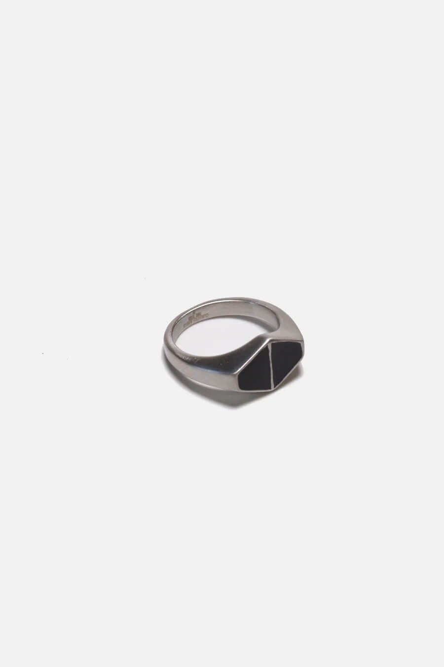 Curated Basics Black Duo Triangle Ring