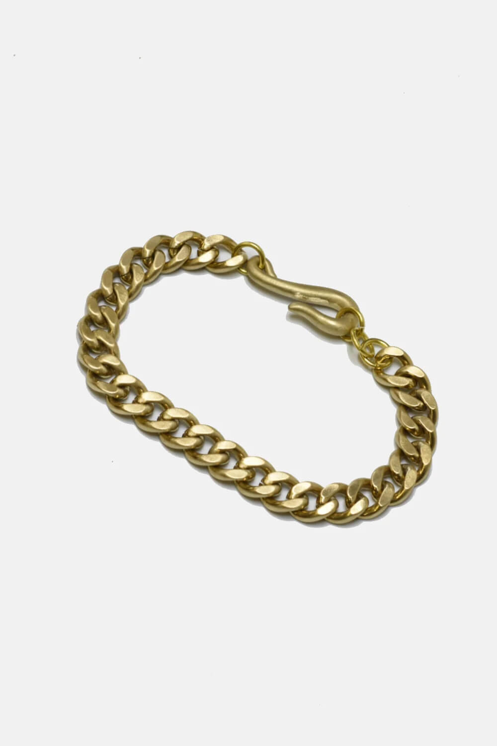 Curated Basics Curb Chain with Fish Hook in brass