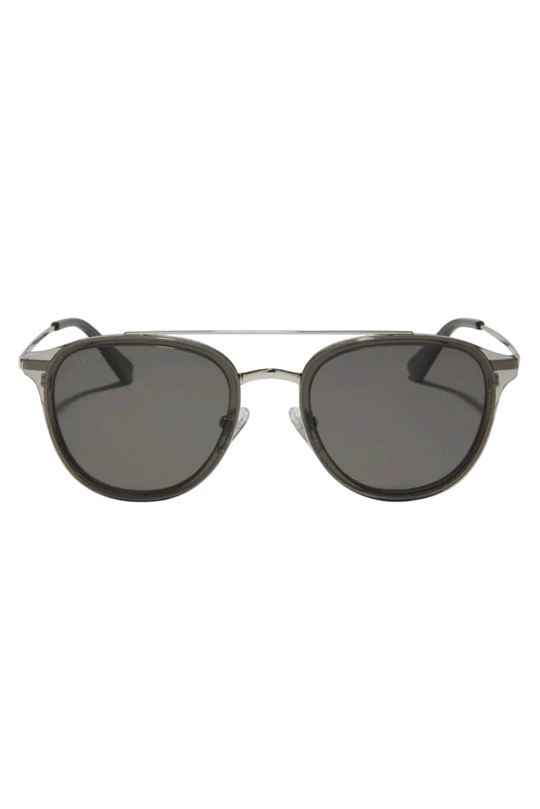 Diff Eyewear Camden Polarized Sunglasses in Black Smoke Crystal