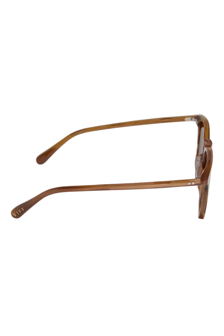 Diff Maxwell XL Polarized Sunglasses in Longhorn/Brown side view