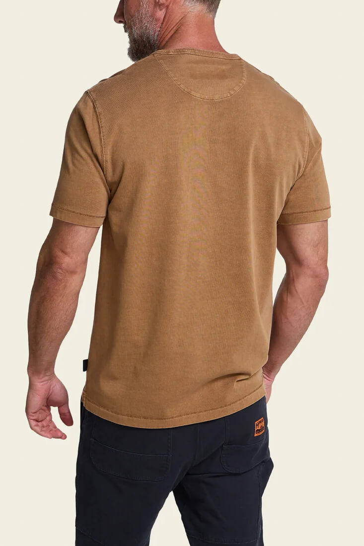 Howler Brothers HB Trade T-Shirt men's heavyweight cotton tee with chest patch pocket and workwear-inspired rivet details.
