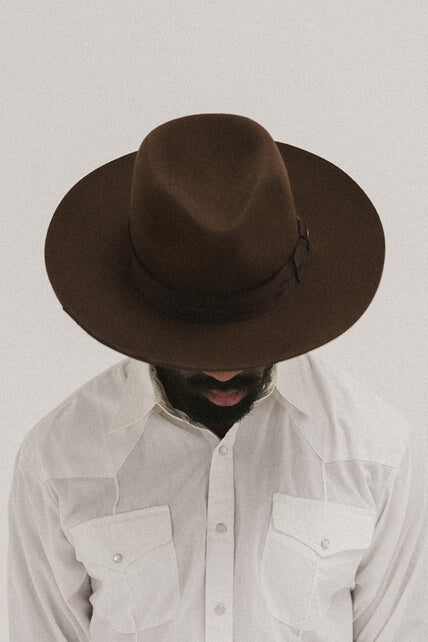 Gigi Pip Del Mar Fefora Hat in dark brown