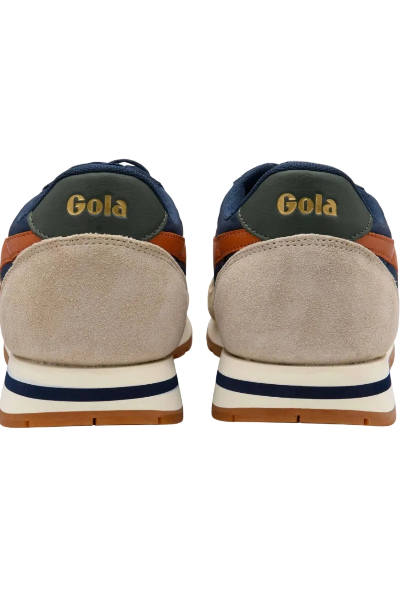 Gola Daytona Chute Sneakers in Navy/Bone/Moody Orange back