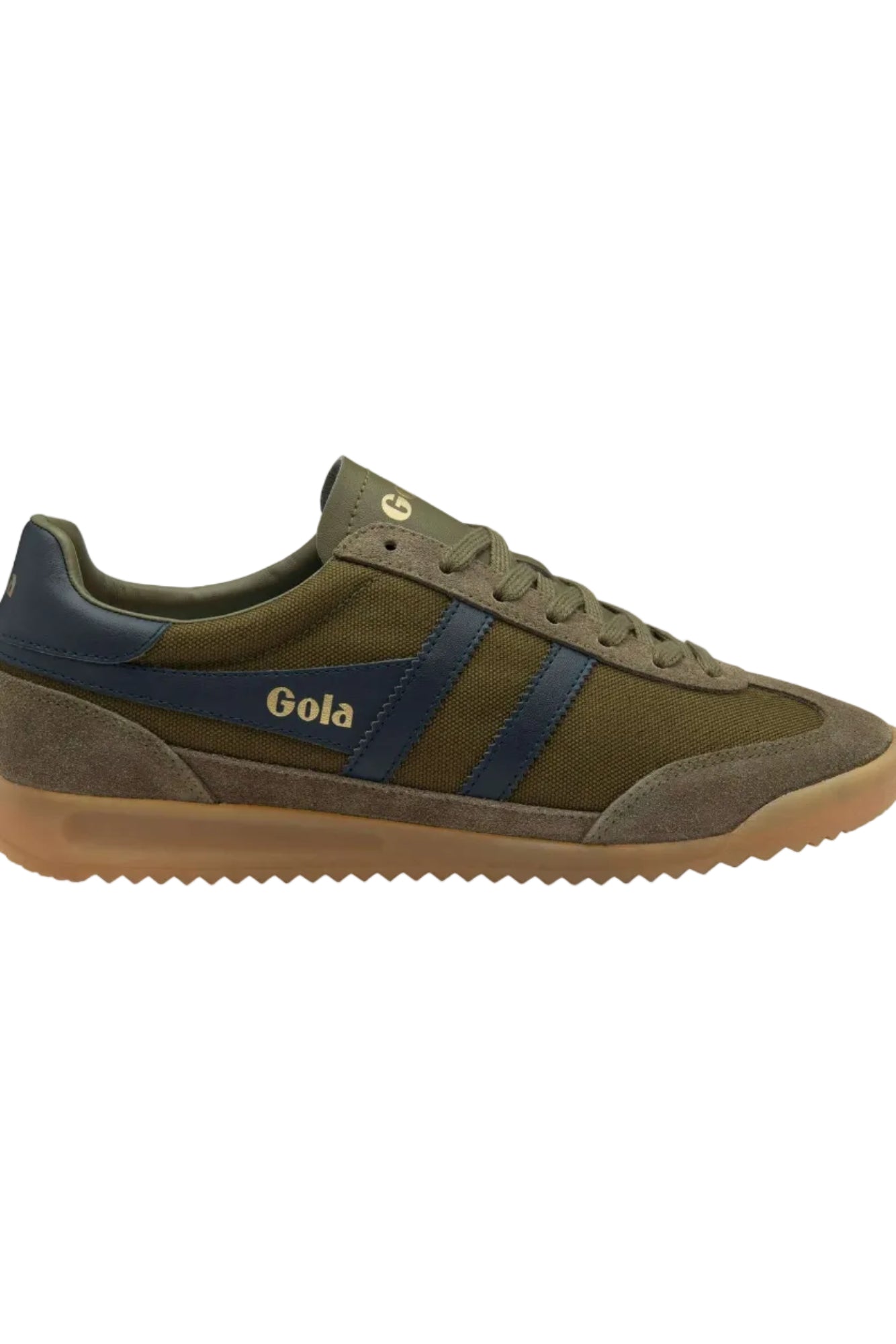 Pair of Gola Classics Men's Tornado Sneakers Khaki/Navy