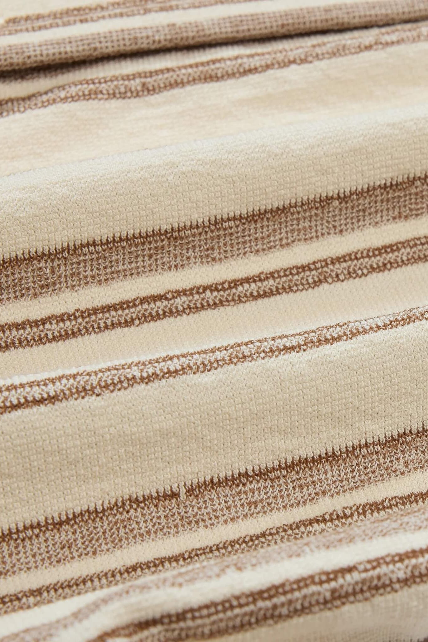 Grayers Baja Camp Shirt in Biscuit Stripe fabric close up