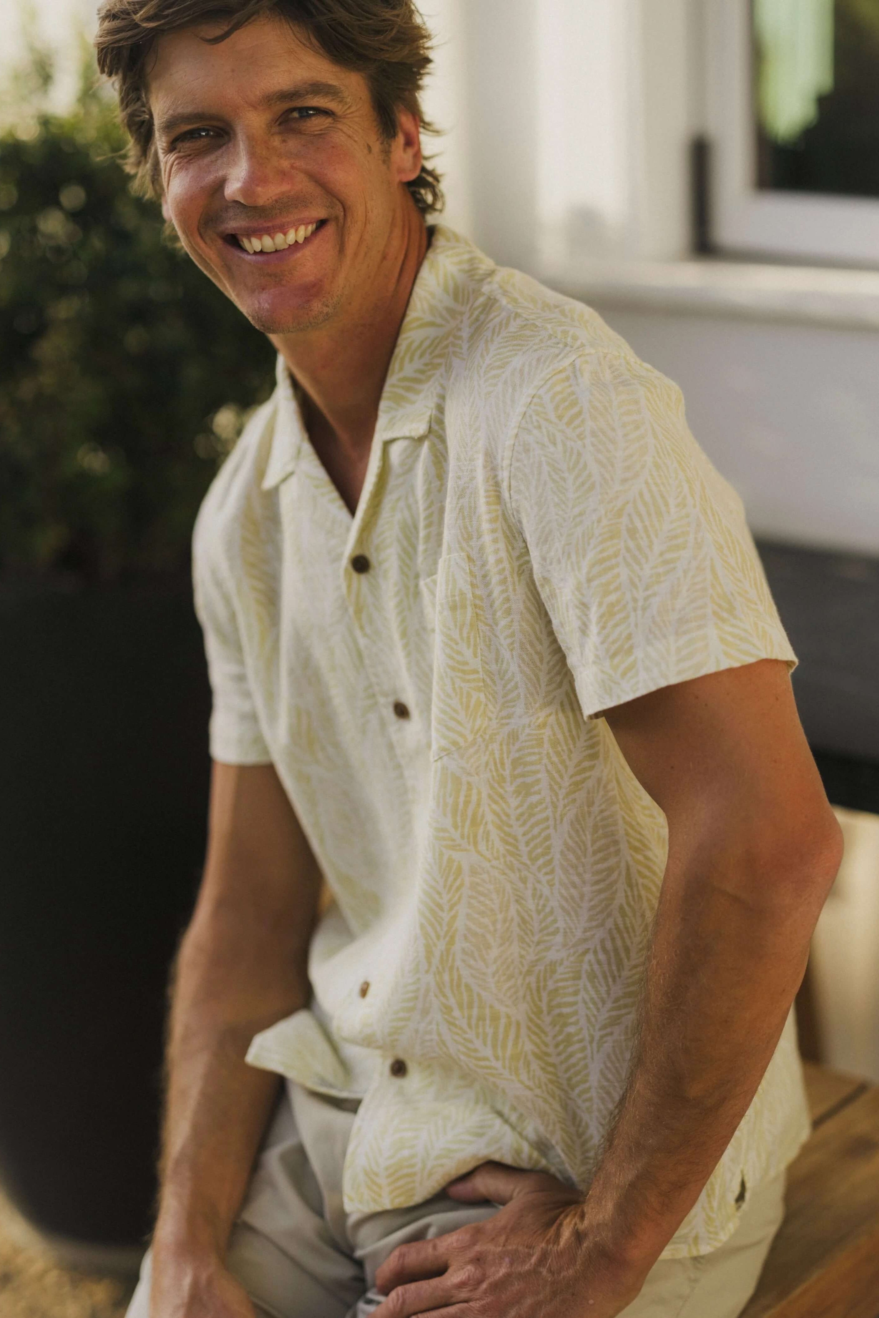 Grayers Cottage Loom Shirt in Cande Fade