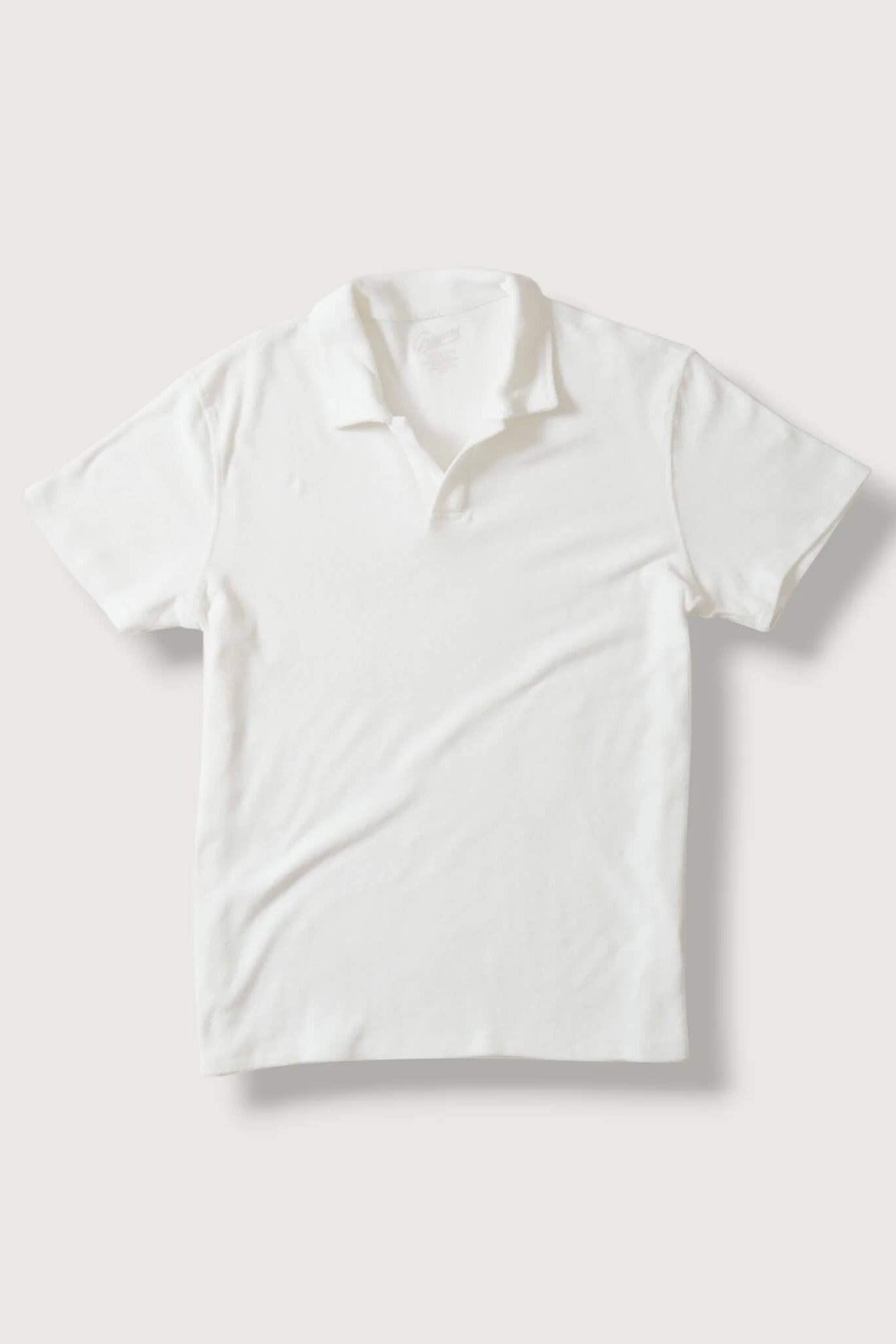 Grayers Riviera Terry Polo in White flat product