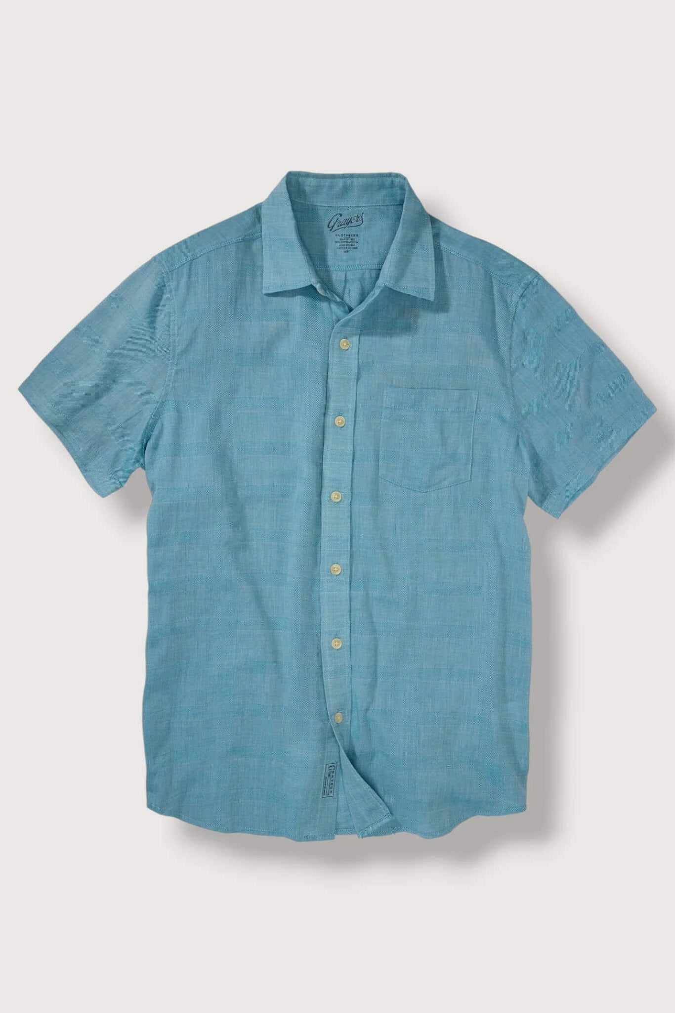 Grayers Tradewinds Camp Shirt in Maui Blue