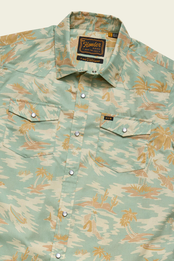 Howler Bros H Bar B Snapshirt in dreamland seafoam