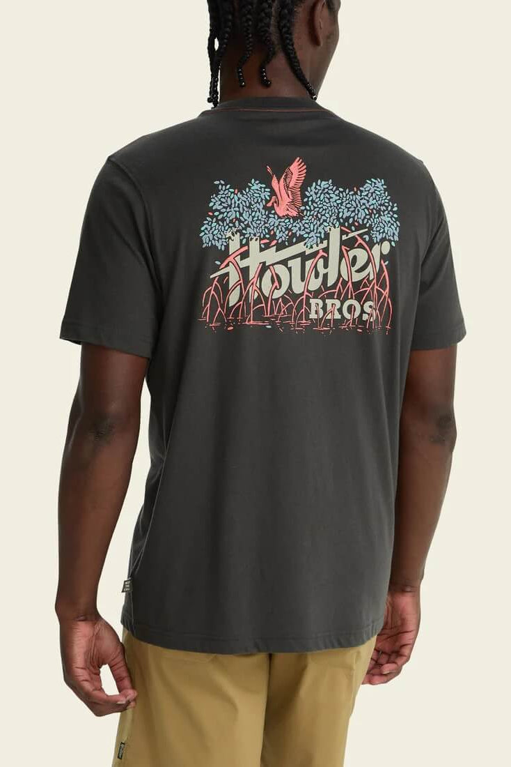 Howler Bros Electric Mangroves T Shirt in antique black