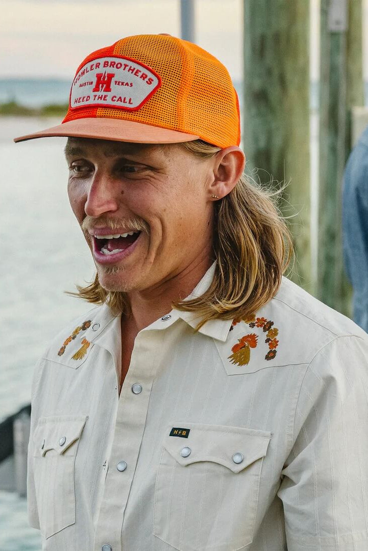 Howler Bros Feedstore Snapback in  Multi Orange