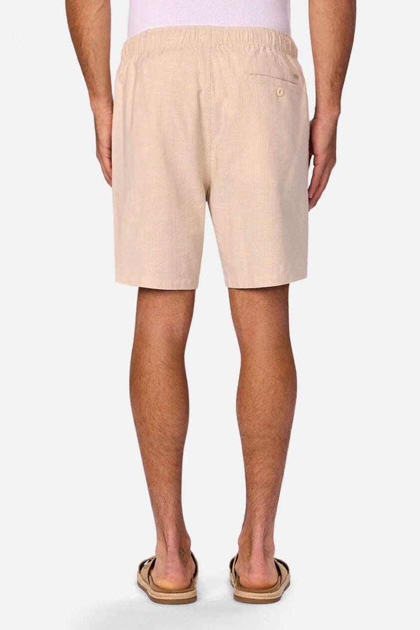  Industrie The Antonio Short in Wheat/Off White back fit