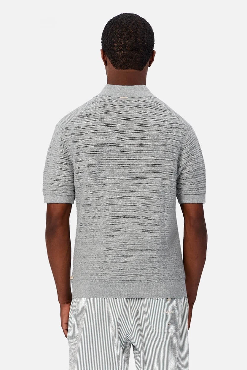 Industrie The Bologna Polo in Ocean Marle bak fit