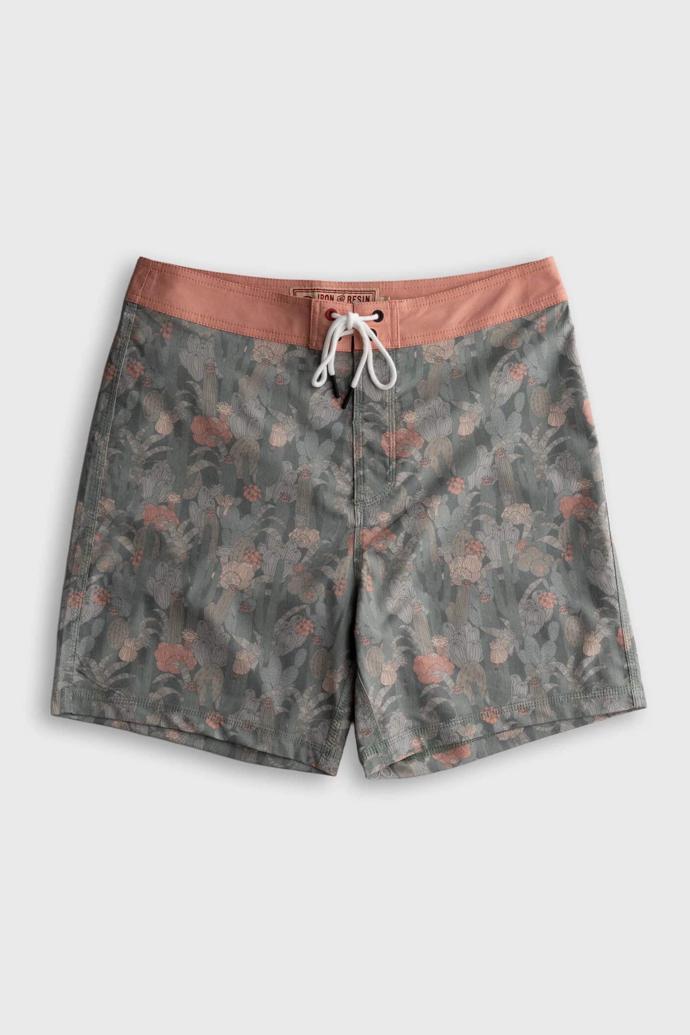 Iron & Resin Cactus Boardshort in Green