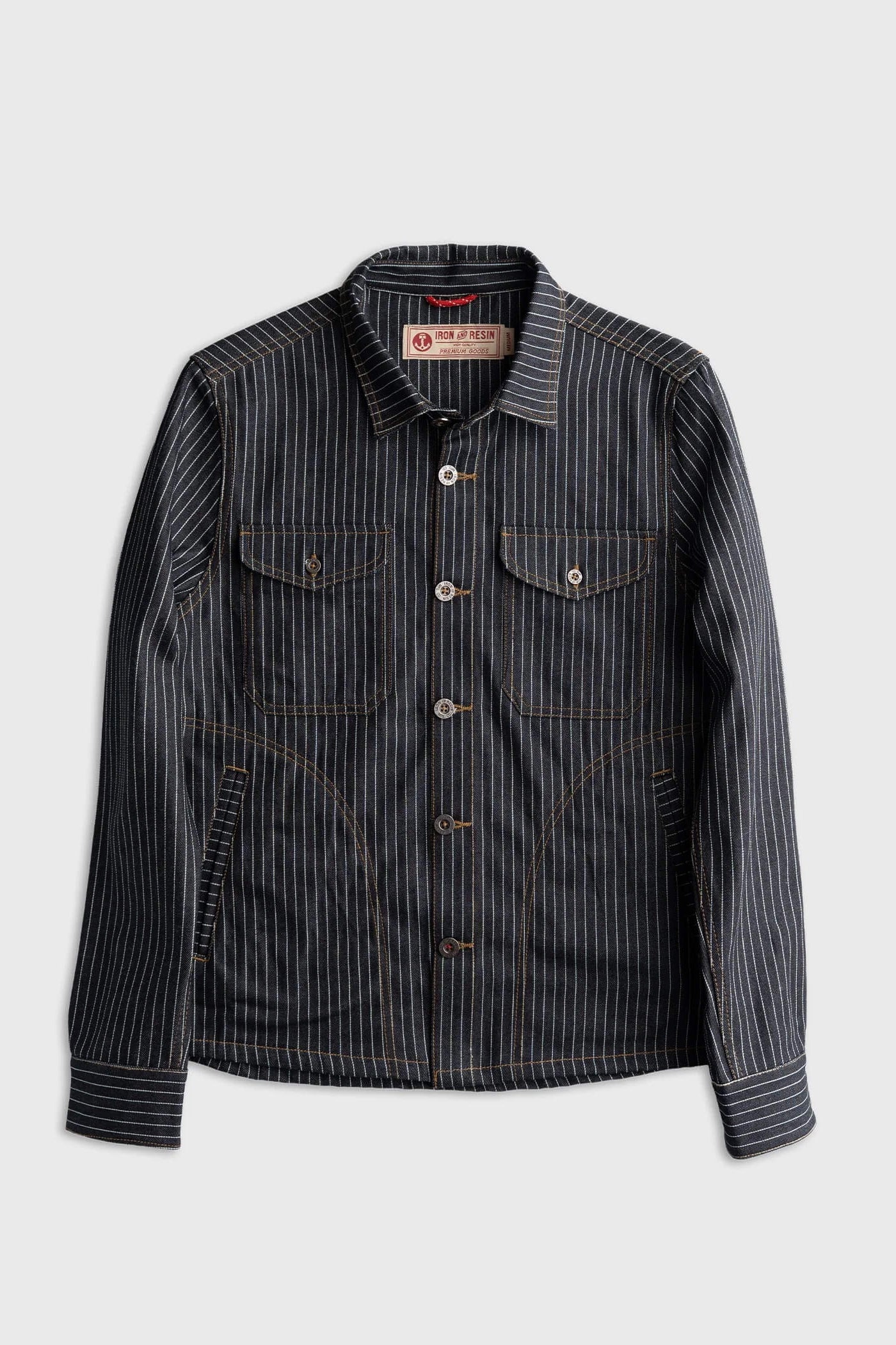 Iron & Resin Dogtown Shirt in Darkwash flat product