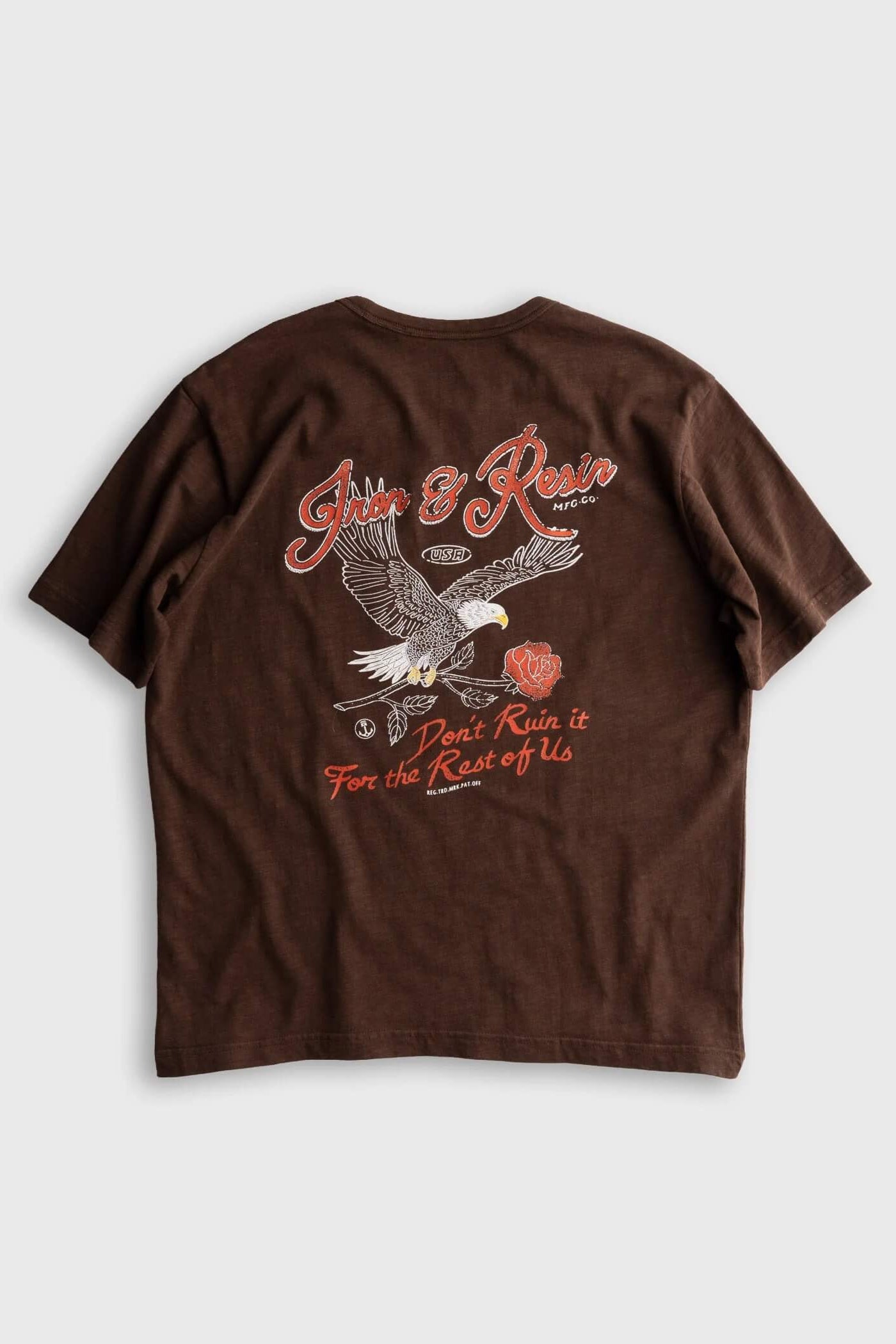 Iron & Resin Don't Ruin It Tee in Brown