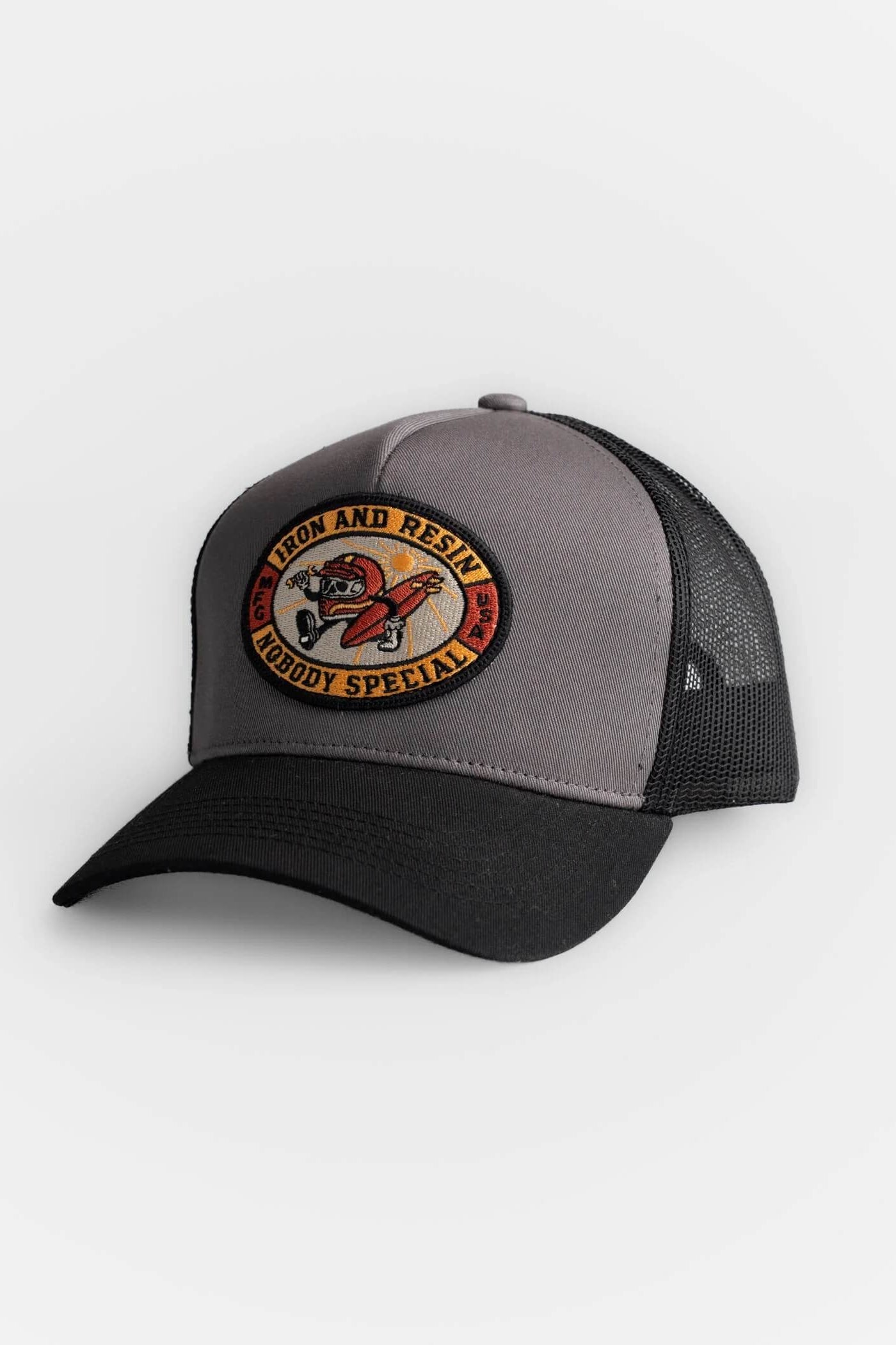 Iron & Resin Nobody Special Hat in Grey