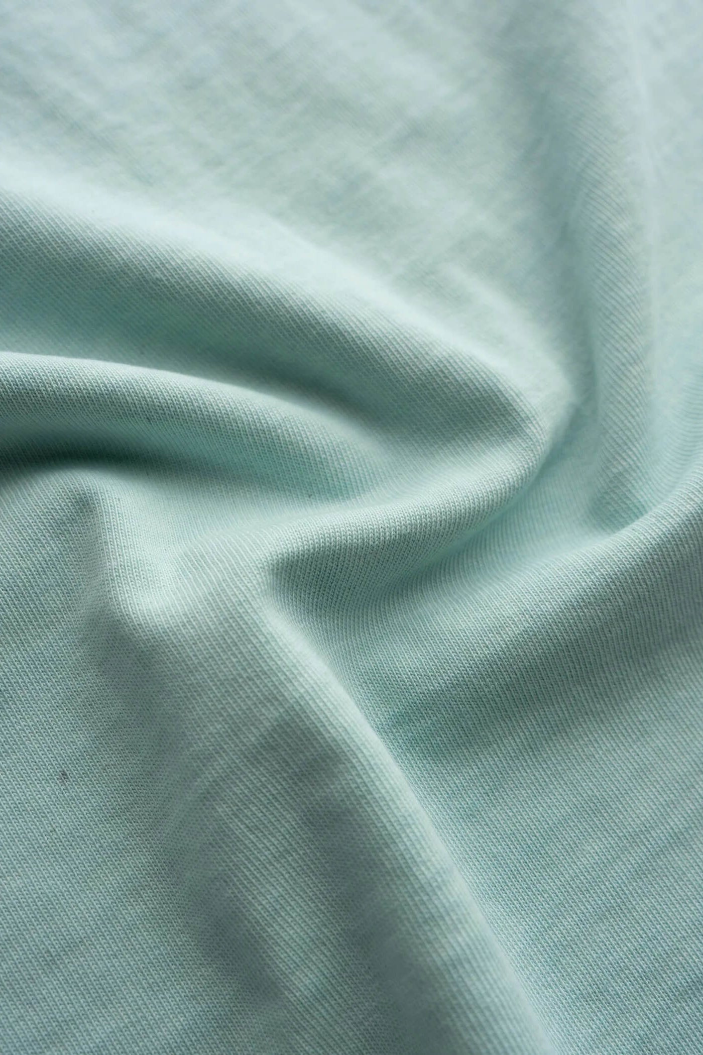 Iron & Resin Samy Tee in Aqua fabric texture