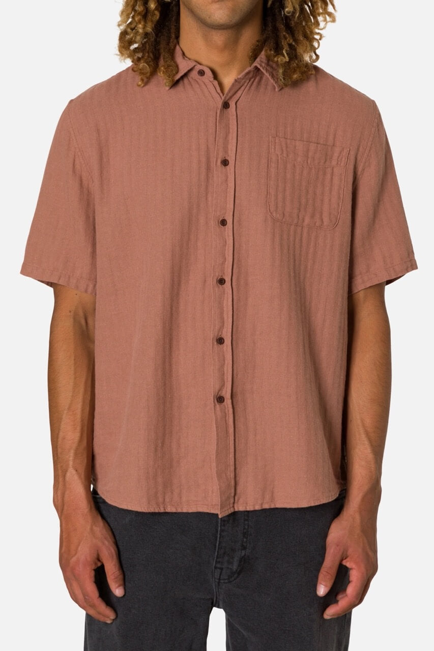 Katin Alan Solid Shirt in dark clay