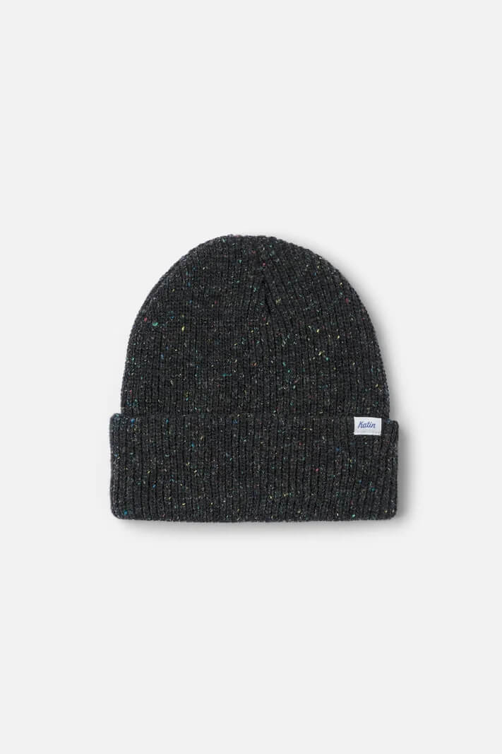 Katin Basic Beanie featuring a classic cuffed knit watchcap design and woven logo label.