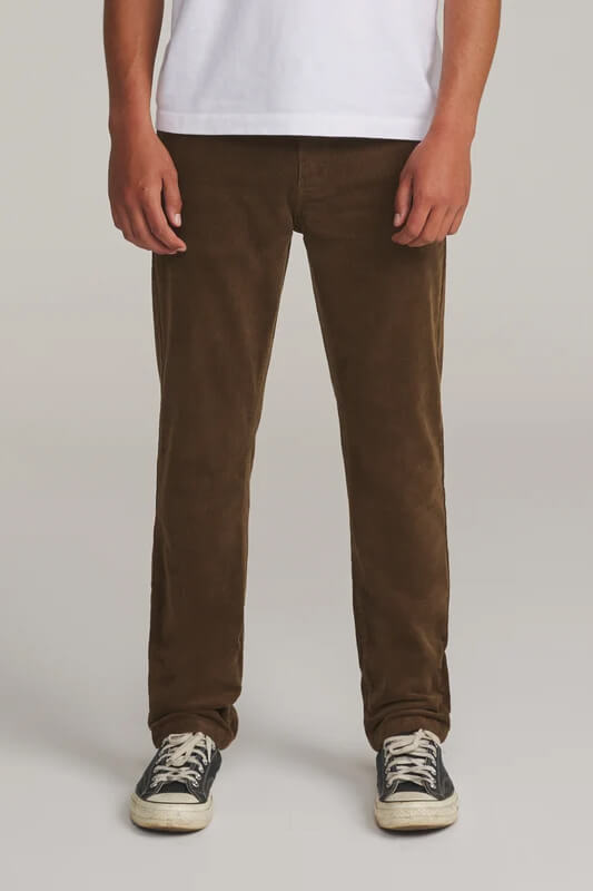 Katin Corey Corduroy Pant men's slim straight stretch corduroy pants with fixed waistband and classic five-pocket-inspired styling