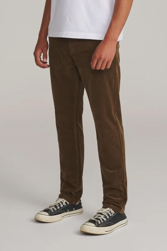Katin Corey Corduroy Pant men's slim straight stretch corduroy pants with fixed waistband and classic five-pocket-inspired styling