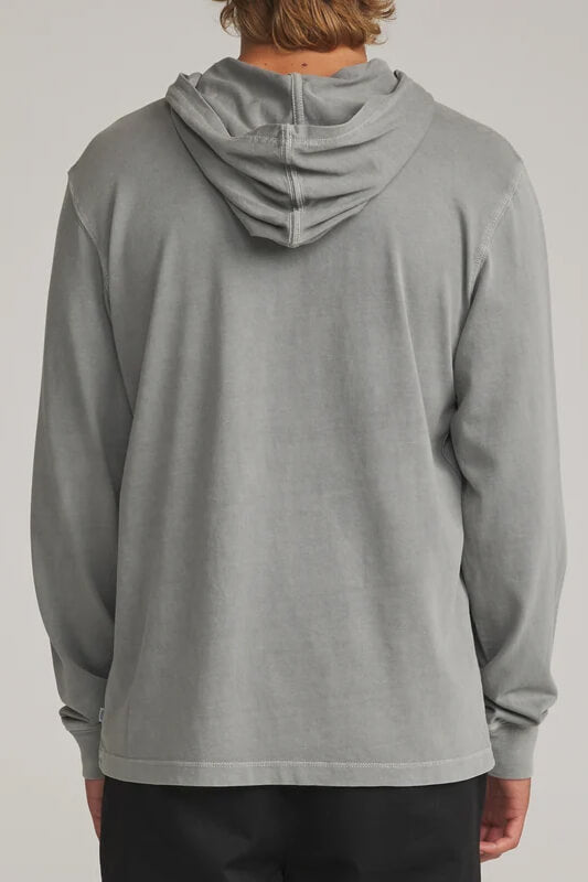 Katin Hide Pullover hoodie featuring heavyweight organic cotton jersey, a classic hood, straight hem, and woven logo label.