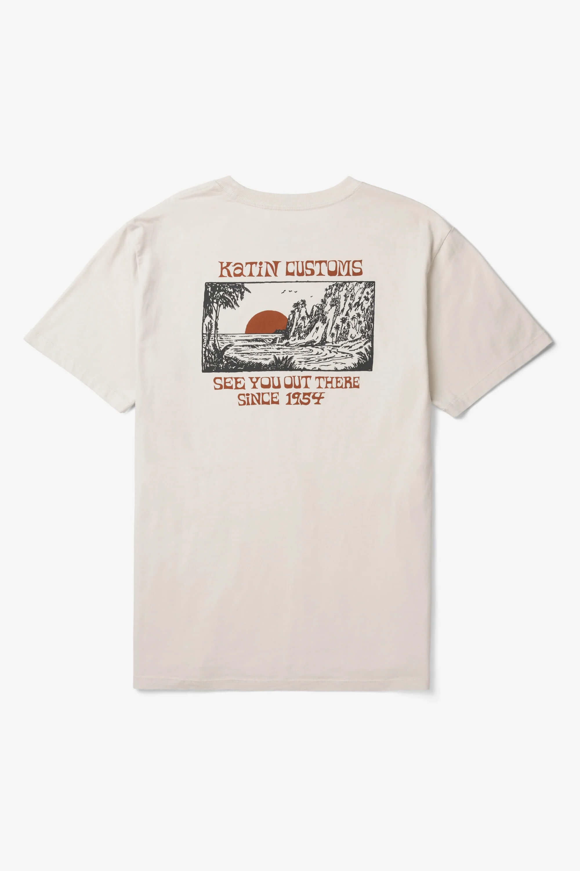 Katin Cove Tee in Vintage White flat product