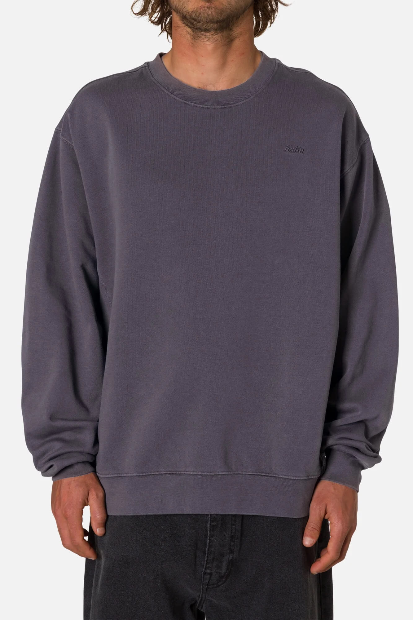 Katin EMB Crew Fleece Sweatshirt in Sea Storm